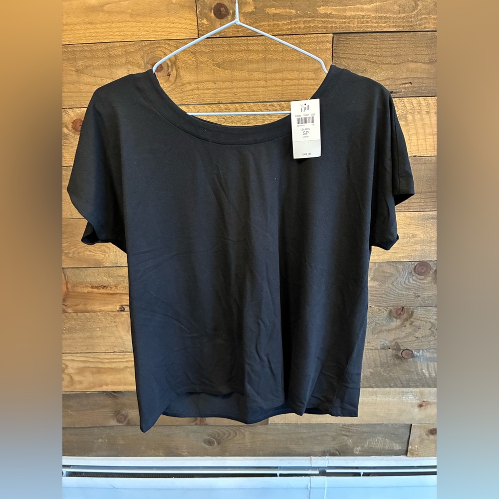 J. Jill Black Short Sleeve Tee